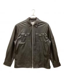 Calvin Klein Jeans（カルバンクラインジーンズ）の古着「L/S ZIP FRONT JACKET」｜ブラック