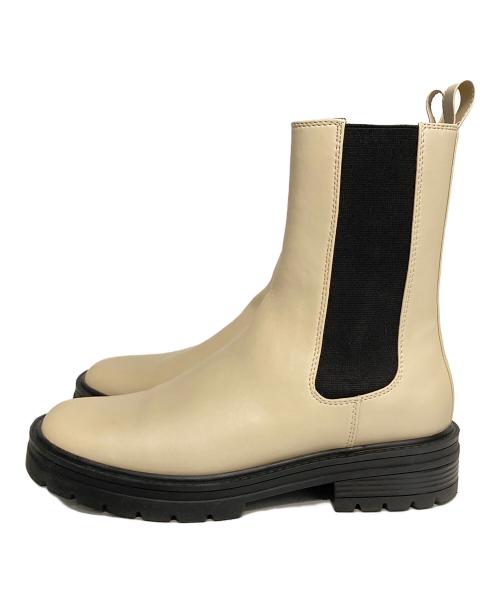 Le Talon GRISE（ル タロン グリーズ）Le Talon GRISE (ル タロン グリーズ) GRISEチェルシーブーツ アイボリー サイズ:SIZE Mの古着・服飾アイテム