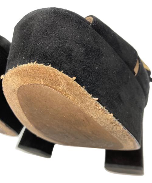 PRADA（プラダ）PRADA (プラダ) プラットフォームストラップヒールサンダル ブラック サイズ:38の古着・服飾アイテム