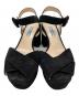 PRADA (プラダ) プラットフォームストラップヒールサンダル ブラック サイズ:38：11000円