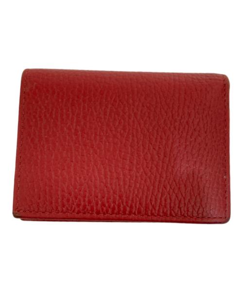 GUCCI（グッチ）GUCCI (グッチ) GGマーモントコンパクトウォレット レッド サイズ:表記なしの古着・服飾アイテム