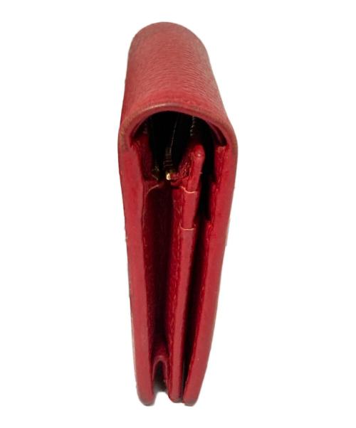 GUCCI（グッチ）GUCCI (グッチ) GGマーモントコンパクトウォレット レッド サイズ:表記なしの古着・服飾アイテム