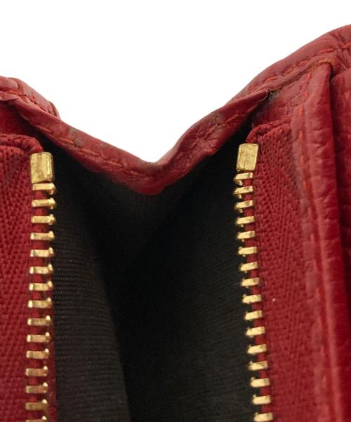 GUCCI（グッチ）GUCCI (グッチ) GGマーモントコンパクトウォレット レッド サイズ:表記なしの古着・服飾アイテム