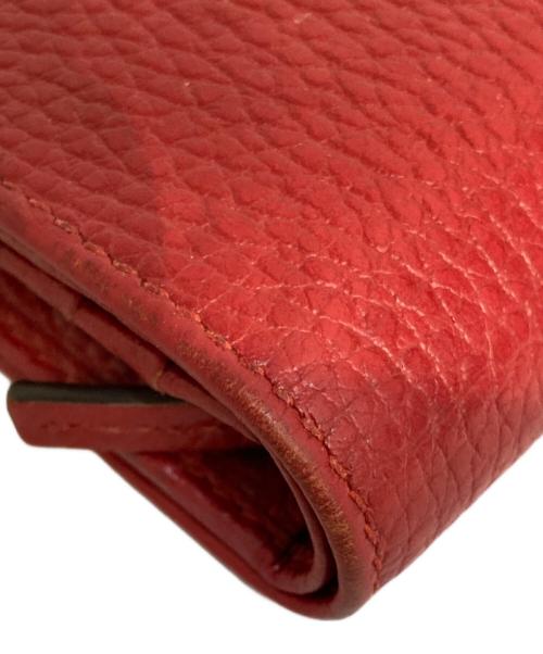 GUCCI（グッチ）GUCCI (グッチ) GGマーモントコンパクトウォレット レッド サイズ:表記なしの古着・服飾アイテム