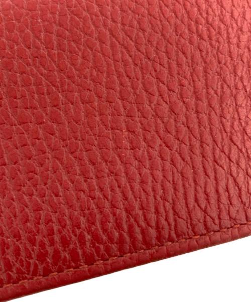 GUCCI（グッチ）GUCCI (グッチ) GGマーモントコンパクトウォレット レッド サイズ:表記なしの古着・服飾アイテム