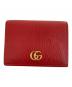 GUCCI（グッチ）の古着「GGマーモントコンパクトウォレット」｜レッド