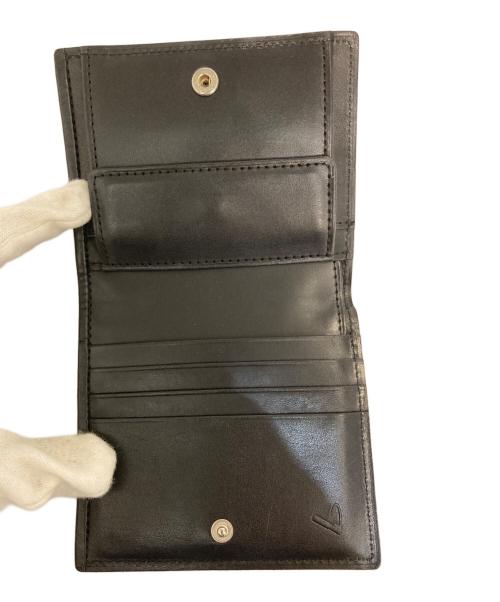 土屋鞄（ツチヤカバン）土屋鞄 (ツチヤカバン) カウレザーNUME二折財布(スリム) ブラック サイズ:表記なしの古着・服飾アイテム