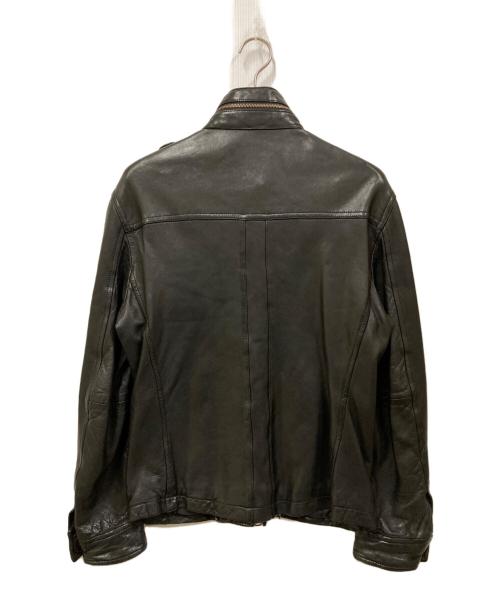 BURBERRY BLACK LABEL（バーバリーブラックレーベル）BURBERRY BLACK LABEL (バーバリーブラックレーベル) M-65フィールドラムレザージャケット ブラック サイズ:Mの古着・服飾アイテム
