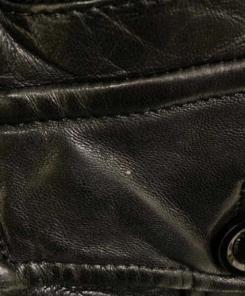 BURBERRY BLACK LABEL（バーバリーブラックレーベル）BURBERRY BLACK LABEL (バーバリーブラックレーベル) M-65フィールドラムレザージャケット ブラック サイズ:Mの古着・服飾アイテム