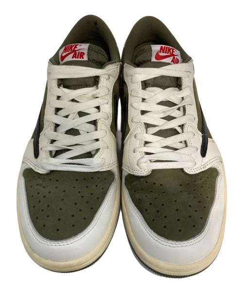 NIKE（ナイキ）NIKE (ナイキ) TRAVIS SCOTT (トラヴィススコット) AIR JORDAN 1 LOW OG SP REVERSE オリーブ サイズ:SIZE 26.5cmの古着・服飾アイテム