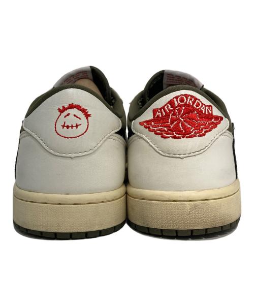 NIKE（ナイキ）NIKE (ナイキ) TRAVIS SCOTT (トラヴィススコット) AIR JORDAN 1 LOW OG SP REVERSE オリーブ サイズ:SIZE 26.5cmの古着・服飾アイテム