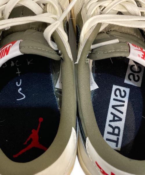 NIKE（ナイキ）NIKE (ナイキ) TRAVIS SCOTT (トラヴィススコット) AIR JORDAN 1 LOW OG SP REVERSE オリーブ サイズ:SIZE 26.5cmの古着・服飾アイテム