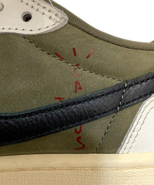 NIKE（ナイキ）NIKE (ナイキ) TRAVIS SCOTT (トラヴィススコット) AIR JORDAN 1 LOW OG SP REVERSE オリーブ サイズ:SIZE 26.5cmの古着・服飾アイテム