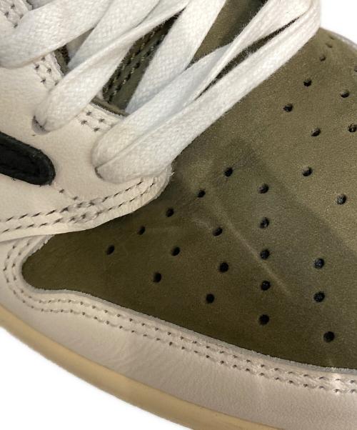 NIKE（ナイキ）NIKE (ナイキ) TRAVIS SCOTT (トラヴィススコット) AIR JORDAN 1 LOW OG SP REVERSE オリーブ サイズ:SIZE 26.5cmの古着・服飾アイテム