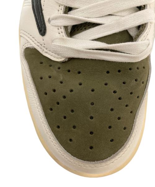 NIKE（ナイキ）NIKE (ナイキ) TRAVIS SCOTT (トラヴィススコット) AIR JORDAN 1 LOW OG SP REVERSE オリーブ サイズ:SIZE 26.5cmの古着・服飾アイテム