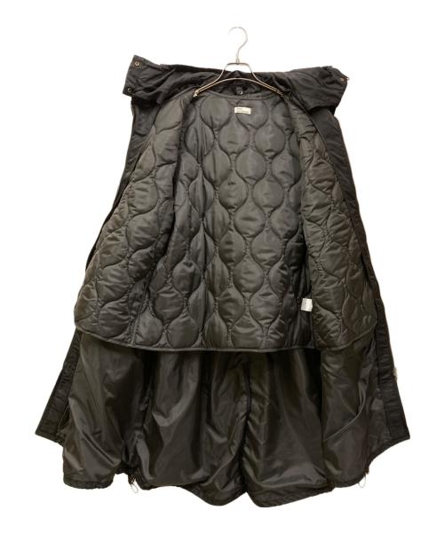 ATELIER MONT KEMMEL（アトリエモンケメル）atelier mont kemmel (アトリエモンケメル) green label relaxing (グリーンレーベルリラクシング) 取り外し可能ライナー付きモッズコート ブラック サイズ:FREEの古着・服飾アイテム
