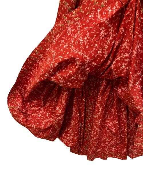 PINK HOUSE（ピンクハウス）PINK HOUSE (ピンクハウス) レトロフラワージャンパースカート レッド サイズ:記載なしの古着・服飾アイテム