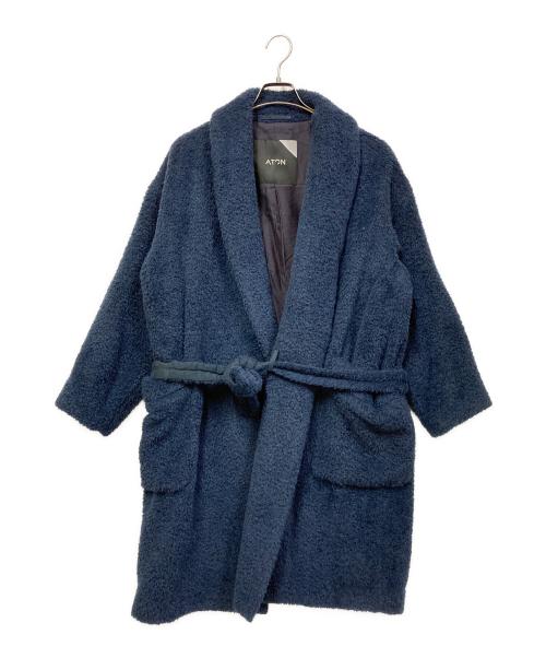 ATON（エイトン）ATON (エイトン) アルパカフリースガウンコート ネイビー サイズ:SIZE 00の古着・服飾アイテム
