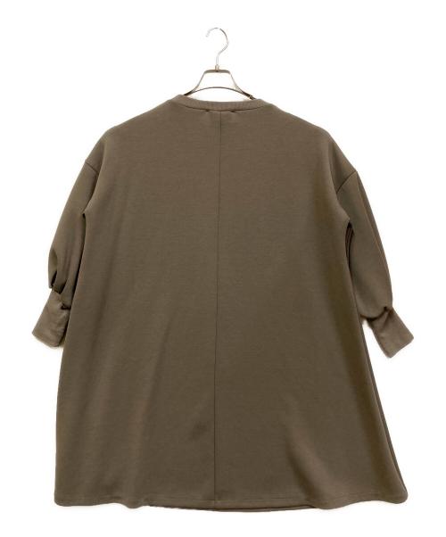 BEARDSLEY（ビアズリー）BEARDSLEY (ビアズリー) 袖パフダンボールワンピース グレー サイズ:SIZE Freeの古着・服飾アイテム