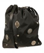 OUTDOOR PRODUCTSアウトドア プロダクツ）の古着「コンチョ巾着ショルダーバッグ」｜ブラック