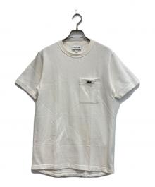 LACOSTE（ラコステ）の古着「鹿の子ロゴTシャツ」｜ホワイト
