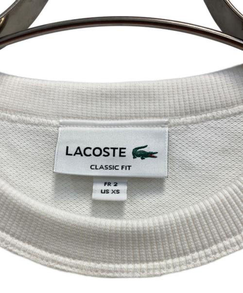 LACOSTE（ラコステ）LACOSTE (ラコステ) 鹿の子ロゴTシャツ ホワイト サイズ:XSの古着・服飾アイテム