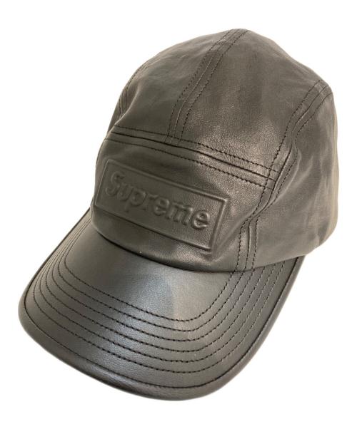 SUPREME（シュプリーム）Supreme (シュプリーム) GORE-TEX Leather Camp Cap/GORE-TEX レザーキャンプキャップ ブラック サイズ:表記なしの古着・服飾アイテム