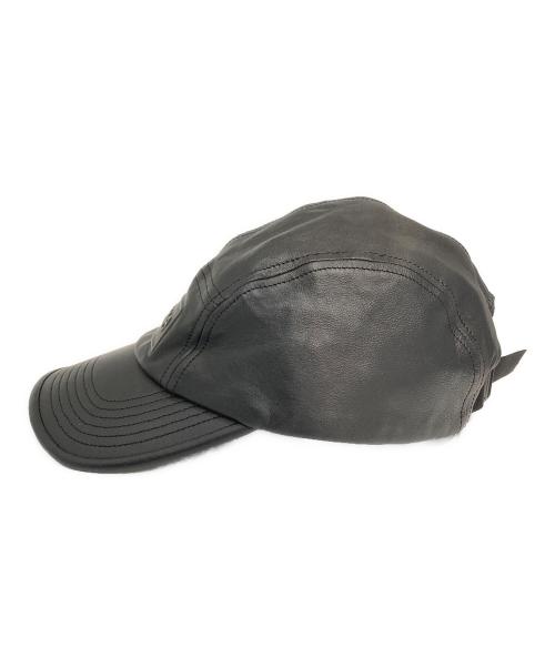 SUPREME（シュプリーム）Supreme (シュプリーム) GORE-TEX Leather Camp Cap/GORE-TEX レザーキャンプキャップ ブラック サイズ:表記なしの古着・服飾アイテム