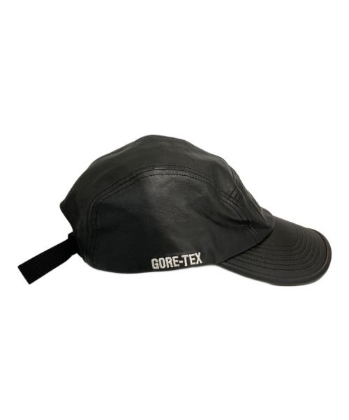 SUPREME（シュプリーム）Supreme (シュプリーム) GORE-TEX Leather Camp Cap/GORE-TEX レザーキャンプキャップ ブラック サイズ:表記なしの古着・服飾アイテム