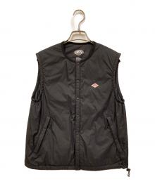 DANTON（ダントン）の古着「ナイロンストレッチタフタインサレーションベスト」｜ブラック