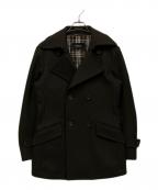 BURBERRY BLACK LABELバーバリーブラックレーベル）の古着「Pコート」｜オリーブ