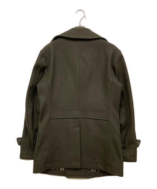 BURBERRY BLACK LABEL（バーバリーブラックレーベル）BURBERRY BLACK LABEL (バーバリーブラックレーベル) Pコート オリーブ サイズ:Mの古着・服飾アイテム