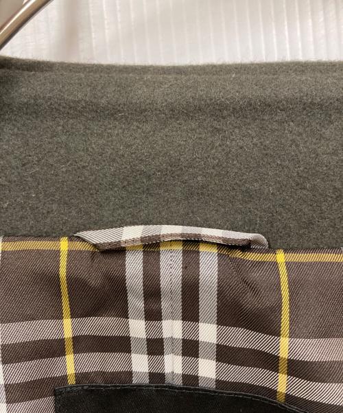 BURBERRY BLACK LABEL（バーバリーブラックレーベル）BURBERRY BLACK LABEL (バーバリーブラックレーベル) Pコート オリーブ サイズ:Mの古着・服飾アイテム