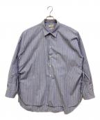 Toironierトワロニエ）の古着「ストライプシャツ」｜ブルー