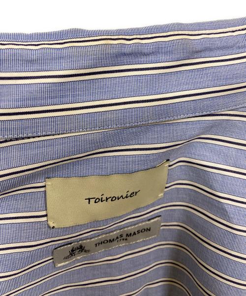 Toironier（トワロニエ）Toironier (トワロニエ) ストライプシャツ ブルー サイズ:SIZE Freeの古着・服飾アイテム