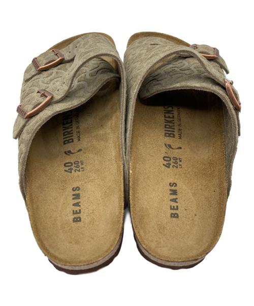 BIRKENSTOCK（ビルケンシュトック）BIRKENSTOCK (ビルケンシュトック) BEAMS (ビームス) 別注 Zurich ベージュ サイズ:26の古着・服飾アイテム