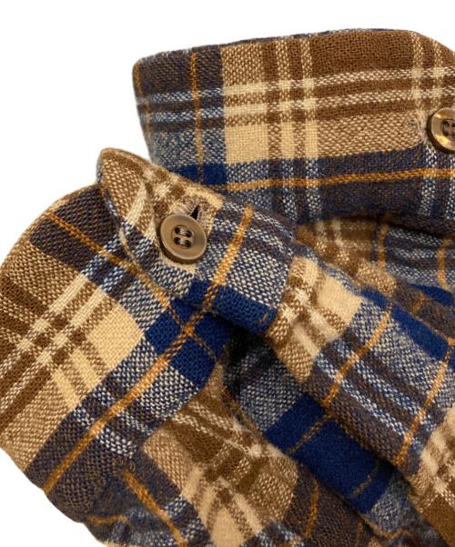 PENDLETON（ペンドルトン）PENDLETON (ペンドルトン) 70’s ボードシャツ ブラウン×ブルー サイズ:Lの古着・服飾アイテム