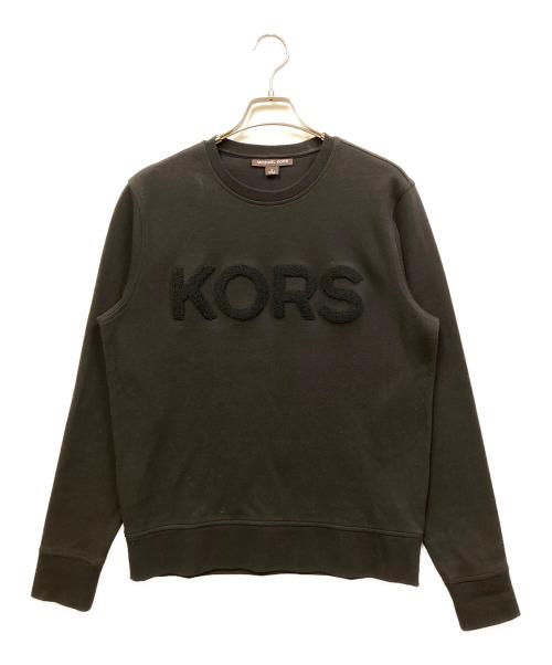 MICHAEL KORS（マイケル・コース）MICHAEL KORS (マイケル・コース) ロゴスウェット ブラック サイズ:Mの古着・服飾アイテム