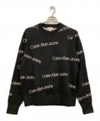Calvin Klein Jeansカルバンクラインジーンズ）の古着「インスティテューショナル オールオーバーセーター」｜ブラック