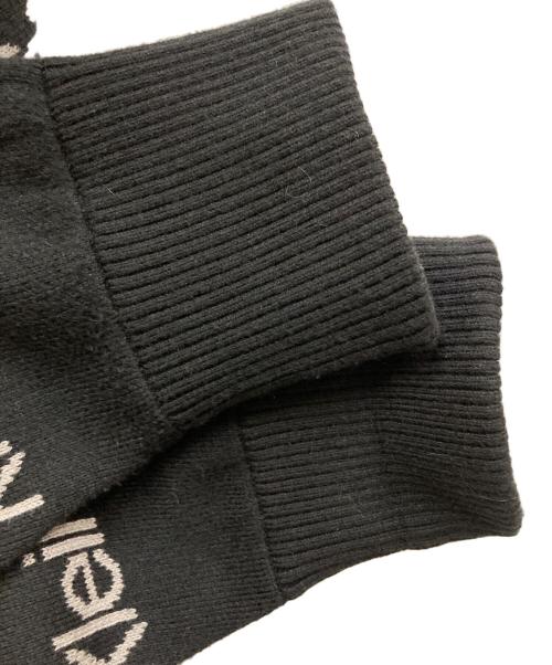 Calvin Klein Jeans（カルバンクラインジーンズ）Calvin Klein Jeans (カルバンクラインジーンズ) インスティテューショナル オールオーバーセーター ブラック サイズ:Mの古着・服飾アイテム