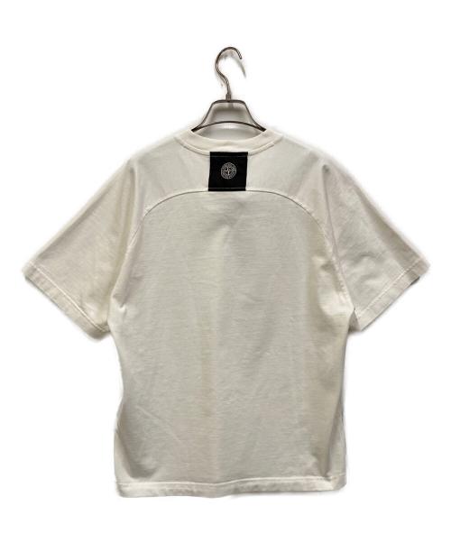 STONE ISLAND（ストーンアイランド）STONE ISLAND (ストーンアイランド) HEAVY COTTON JERSEY / 半袖スウェット [ガーメントダイ] ホワイト サイズ:Sの古着・服飾アイテム