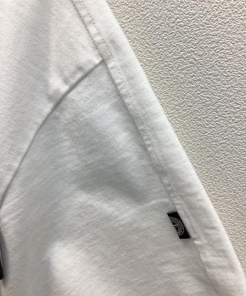 STONE ISLAND（ストーンアイランド）STONE ISLAND (ストーンアイランド) HEAVY COTTON JERSEY / 半袖スウェット [ガーメントダイ] ホワイト サイズ:Sの古着・服飾アイテム