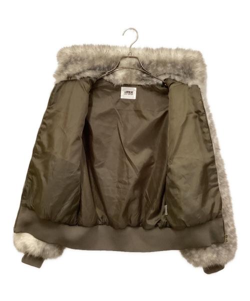 hotter than hell（ホッターザンヘル）hotter than hell (ホッターザンヘル) エコファージャケット ホワイト×グレー サイズ:SIZE Freeの古着・服飾アイテム