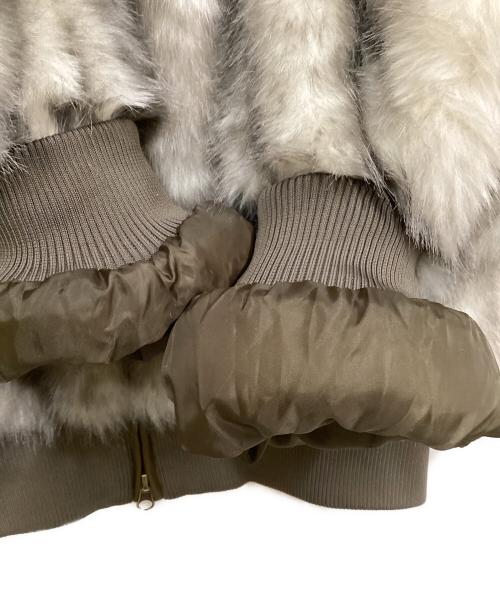 hotter than hell（ホッターザンヘル）hotter than hell (ホッターザンヘル) エコファージャケット ホワイト×グレー サイズ:SIZE Freeの古着・服飾アイテム