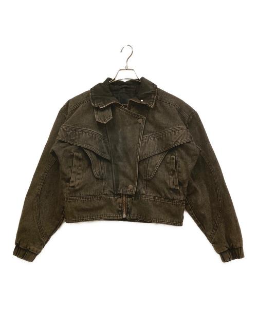 H&M（エイチアンドエム）H&M (エイチアンドエム) LORENA SARAVIA デニムジャケット ブラウン サイズ:SIZE　XSの古着・服飾アイテム