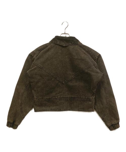 H&M（エイチアンドエム）H&M (エイチアンドエム) LORENA SARAVIA デニムジャケット ブラウン サイズ:SIZE　XSの古着・服飾アイテム