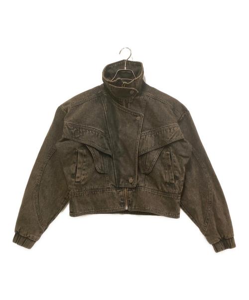 H&M（エイチアンドエム）H&M (エイチアンドエム) LORENA SARAVIA デニムジャケット ブラウン サイズ:SIZE　XSの古着・服飾アイテム