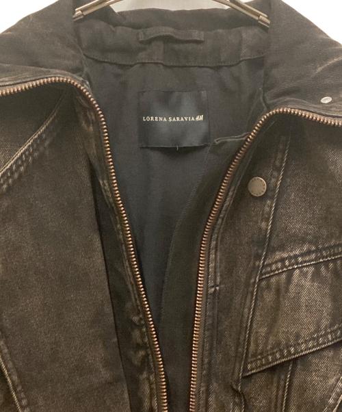 H&M（エイチアンドエム）H&M (エイチアンドエム) LORENA SARAVIA デニムジャケット ブラウン サイズ:SIZE　XSの古着・服飾アイテム