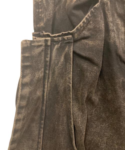 H&M（エイチアンドエム）H&M (エイチアンドエム) LORENA SARAVIA ブラウンフェードギミックデニムパンツ ブラウン サイズ:SIZE　Mの古着・服飾アイテム