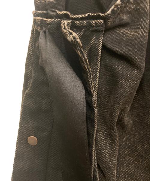 H&M（エイチアンドエム）H&M (エイチアンドエム) LORENA SARAVIA ブラウンフェードギミックデニムパンツ ブラウン サイズ:SIZE　Mの古着・服飾アイテム